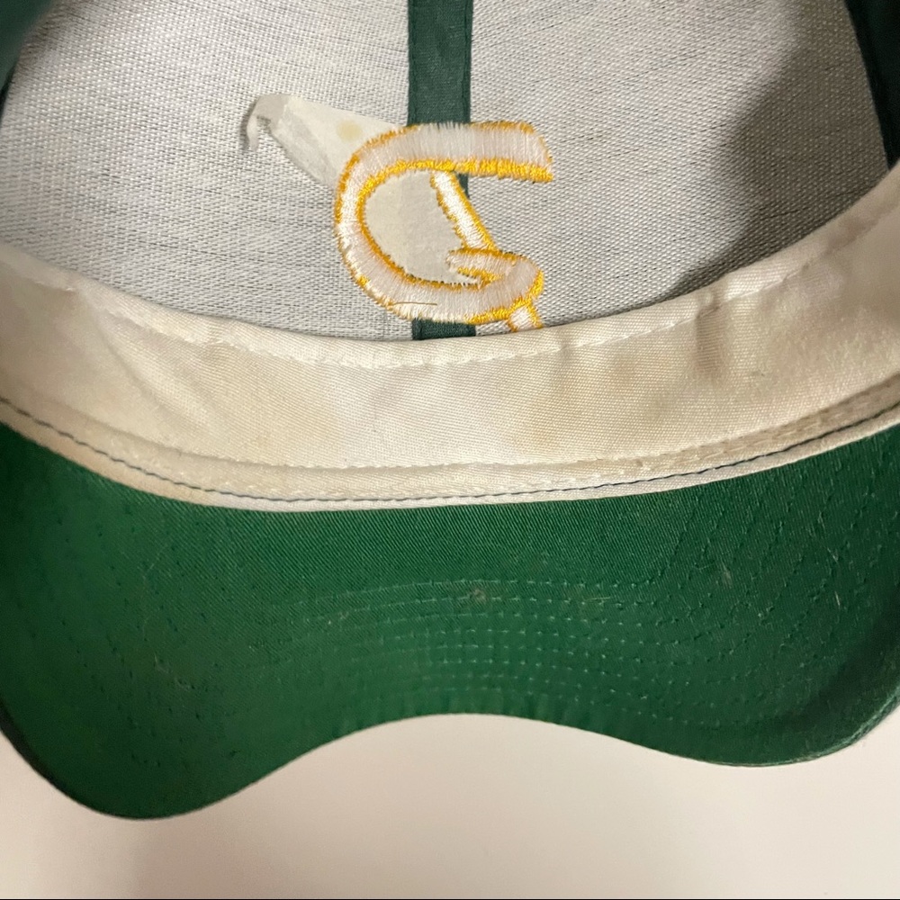 Vintage gold and green P baseball hat unisex 90s - Picture 10 of 10